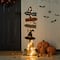 Glitzhome® 42" Lighted Halloween Witch's Broom Porch Décor with Timer